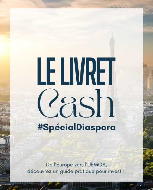 Première de couverture du livret de notes appelé le "Livret cash - spécial diaspora"